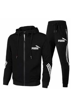 MEN'S ZIPPER HOODED TRACKSUIT SPORTSWEAR ✅ It is made of high Cotton, Polyester Blend, Elastic Waist, zipper, O-Neck Collar, Unique Design, soft fabric, stretchy, warm in the little cold weather. ✅ Crew-neck, Long sleeve T-shirt. Jogger short: delicate waist elastic design short, easy to put on. ✅ All designs make this quick-drying sports suit simple, beautiful, and comfortable. Features: ✅ Elegant design sports suit set with printing logo, suitable for walking, jogging, casual wear, and sports Winter Athleisure Tracksuit For Jogging, Hooded Fleece Tracksuit Sportswear, Hooded Fleece Tracksuit, Fleece Hooded Tracksuit Sportswear, Hooded Tracksuit With Pockets, Sportswear Tracksuit With Pockets For Jogging, Casual Black Tracksuit For Outdoor, Tracksuit With Pockets For Jogging, Winter Sportswear Tracksuit With Pockets