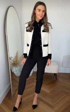 2023 Fashion Trends Business Casual, Work Outfits Women Attorney, Preppy Office Outfit Work Attire, Lady Jacket Outfit, Preppy Office Outfit, Executive Outfits For Women, Bussines Casual Women Outfits, Networking Event Outfit, Event Outfit Ideas