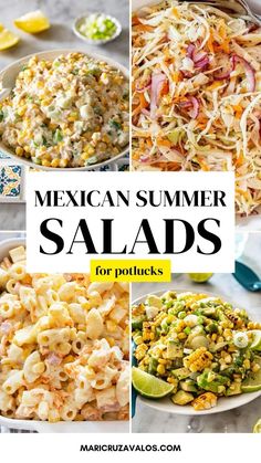 mexican summer salads for potlucks are the perfect side dish to serve at your next party