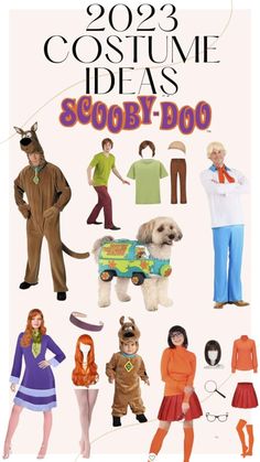 the costume ideas for scooby - boo are shown in various styles and colors