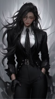 Woman In Suit, Anime Show, Dress Design Sketches, Arte Fantasy, Fantasy Clothing, Handsome Anime Guys, Character Portraits