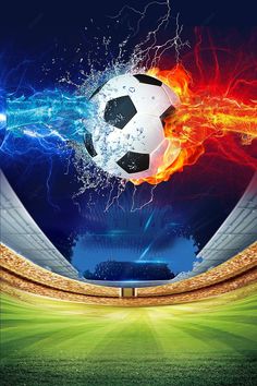 Campo De Futebol Da Taça Da Europa De Futebol Verde E FrescoFundo Goals Football, Football Background, Russia World Cup, Football Cups, Football Tournament, Football Wall, European Cup, Football Art, Sports Images