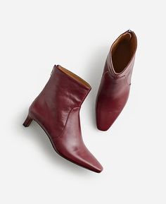 The Dimes Kitten-Heel Boot | Madewell Kitten Heel Ankle Boots, Kitten Heel Boots, Technology Fashion, Stylish Boots, Cute Boots, A Well, Kitten Heel, Casual Shoes Women, Fall Trends