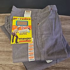 Wrangler Jeans. Style 13mwzcg. Original Fit. Cowboy Cut. 100% Heavyweight Cotton Pre-Shrunk Denim. Cotton Bottoms With Pockets For Rodeo, Cotton Jeans For Rodeo, Cotton Jeans With Pockets For Rodeo, Western Style Cotton Jeans For Rodeo, Western Cotton Jeans With Pockets, Retro Cotton Jeans For Rodeo, Vintage Cotton Bottoms For Rodeo, Vintage Cotton Jeans For Rodeo, Mens Wrangler Jeans Outfit