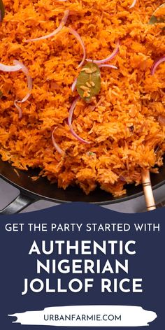 Try our authentic Nigerian Jollof Rice recipe, infused with the perfect balance of tomato and pepper for a flavor-packed result. This one-pot dish is perfect for any celebration or family dinner, with a crispy layer at the bottom that everyone will love. And the best part? It's ready in just 30 minutes! Trust us, our recipe is straight from a Nigerian family member, giving you the most authentic taste possible. Nigerian Jollof Rice Recipe, Nigerian Jollof Rice, Jollof Rice Recipe, Pepper Rice, African Recipes Nigerian Food, Nigerian Recipes, African Cooking, Jollof Rice