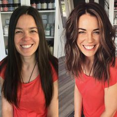 Short Wavy Hair, Short Wavy, Brown Blonde Hair, After Photos, Medium Hair Cuts, Medium Length Hair Cuts, Hair Transformation, Hair Today, Great Hair