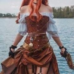 Pirate Outfit Women, Pirate Corset, Mary Read, Costume Pirate, Corset Steampunk, Pirate Style, Pirate Dress, Pirate Cosplay, Fair Outfits