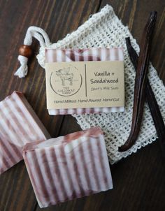 The combination of earthy sandalwood, sweet vanilla, and the nutrient-rich creaminess of goat's milk allows you to relax into a scent that is comforting, woody, and gentle. Vanilla Sandalwood