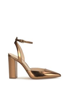 Nazela Pump in Bronze Feather Touch, Winter Outfit Inspiration, Ankle Strap Pumps, Strap Pumps, Pressure Points, Leather Buckle, Winter Outfit, Fall Winter Outfits, Ankle Strap