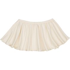 a white skirt with ruffles on the bottom