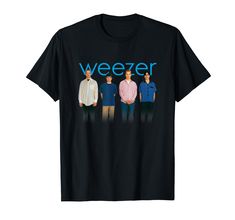 PRICES MAY VARY. Official Weezer Merchandise! Lightweight, Classic fit, Double-needle sleeve and bottom hem Weezer Tshirt, Weezer Shirt, Weezer, Blue Shirt, Branded T Shirts, Cute Shirts, Top Styles, Fashion Branding, Blue