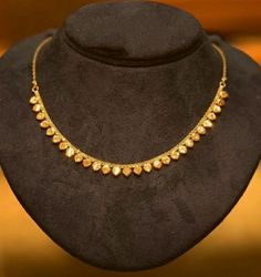 Gold Wedding Jewelry Necklace, Indian Gold Necklace Designs, Antique Gold Necklace, Pure Gold Jewellery, Beautiful Gold Necklaces, Gold Mangalsutra Designs