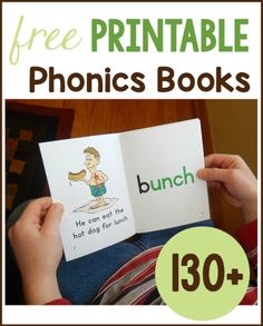 the free printable phonics books for kids