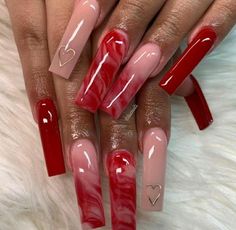 Future Nails, Long Red Nails, Tapered Square Nails, Long Acrylic Nail Designs, Tapered Square, Dope Nail Designs, Long Acrylic Nails Coffin, Long Square Acrylic Nails