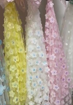 1Yard Fahion High Quanlity Colorful 3D Flower Lace Fabric,Dress Lace Fabric, Bridal Dress by Yard   Width: About 130cm/51inches Quantity: This listing is for 1 yard. You will get uncut piece,if you buy more than 1 yard. Features: Trendy 3D flower bridal lace fabric, very soft and chic, this kind of fabric is so hot this year that you can find them on various of fashion shows, used for kinds of high end costumes designs .  A delicate feminine lace has been beautifully embellished with 3D flowers Flower Lace Fabric, Rainbow Laces, Delicate Feminine, Bridal Lace Fabric, Bridal Dresses Lace, Kinds Of Fabric, Flower Lace, 3d Flowers, Bridal Lace