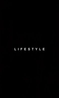 a black background with the words lifestyle written in white on top of it