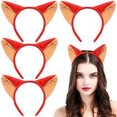 PRICES MAY VARY. Simulative fox ear, it is creative and cute. Made of plush, it is comfortable and has a good touch feel. Fox ear headband. A nice decor to make girls more lovely and attractive. Lightweight and comfortable to wear. Creative for your friends and family to bring them more fun and surprise. Description

Are you looking for something new and beautiful ornament for you? Then, this cute hair hoop will be a great choice. This attractive fox ear design headdress for personalized decorat Costume Headbands, Red Birthday Party, Woodland Animals Theme, Ear Design, Halloween Headband, Fox Ears, Costume Parties, Ear Hair, Hair Hoop