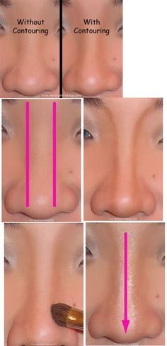 Fashion Show Makeup, Rhinoplasty Before And After, Nose Contour, How To Contour, Wide Nose, Show Makeup, Face Contouring, Contour Makeup