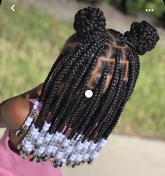 Kids Haircuts, Black Kids Braids Hairstyles, Cabello Afro Natural, Lil Girl Hairstyles, Braids Ideas, Toddler Hairstyles Girl, Girls Natural Hairstyles, Kids' Braids, Braided Ponytail Hairstyles