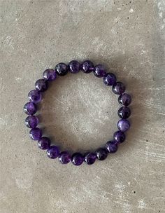 Made with beautiful amethyst beads, this bracelet is perfect for adding a touch of elegance to any outfit. This amethyst beaded bracelet is the perfect way to get in touch with your inner goddess. The vibrant purple stones are thought to promote creativity and spiritual growth, while the soft beads provide a gentle sense of grounding and calm. Wear it when you need a little bit of peace and tranquility in your life.