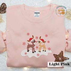 Christmas Rudolph and Clarice Embroidered Sweatshirt, Christmas Crewneck Sweatshirt, Great Custom Gift, Classic Christmas TV Movie Check more at https://jerryclothing.com/product/christmas-rudolph-and-clarice-embroidered-sweatshirt-christmas-crewneck-sweatshirt-great-custom-gift-classic-christmas-tv-movie/ Rudolph And Clarice, Christmas Rudolph, Christmas Tv, Christmas Crewneck Sweatshirt, Embroidery Tshirt, Tv Movie, Sweatshirt Christmas, Embroidered Sweatshirt