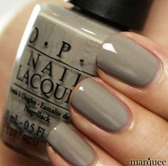 I love this color Grey Nail, Nail Polish Swatches, Her Nails, Opi Nail Polish, Purple Nails