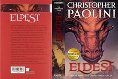 the front and back covers of two books, each with an image of a dragon's head