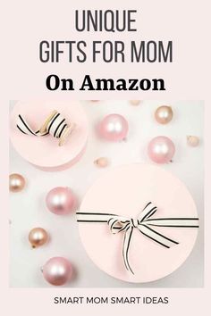 the cover of an amazon gift guide for mom