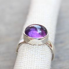 Gemstone - Purple Amethyst metal - sterling silver Gemstone size - 9x11 mm oval  ring size- all sizes available * Love to discuss about jewelry feel free to contact for any query. * 50 plus Gemstones available in all sizes and Shapes for custom orders. * Wholesale is available * All jewelry items will come to you nicely packaged in a secure reusable box. * Please contact for gift wrap and premium packaging. * Tracking number will uploaded on each package as soon as it get dispatched. * All jewel Rings Purple, Silver Handmade Jewelry, Sparkly Ring, Sterling Silver Jewelry Handmade, Jewelry Boho, Unisex Ring, Amethyst Ring, Boho Rings, Purple Amethyst