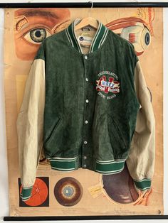 Avirex Vintage Leather Varsity Jacket  An original Bomber jacket with Hall of Fame embroidery on the back and patch on the front It's vintage, used, very good conditions. Size M for Men & Women Vintage Fall Varsity Jacket With Patchwork, Vintage Green Streetwear Outerwear, Vintage Green Outerwear For Streetwear, Vintage Patchwork Outerwear For Streetwear, Retro Winter Outerwear With Logo Patch, Vintage Cotton Varsity Jacket With Pockets, Vintage Varsity Jacket With Patches For College, Vintage College Varsity Jacket With Patches, Vintage Outerwear With Patches For College