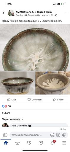 the facebook post has been altered to look like an old bowl