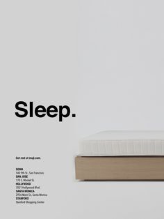 an advertisement for the sleep brand is shown