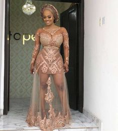 Dinner Gown Styles, Nigerian Lace Dress, Nigerian Lace Styles, Lace Gown Styles, African Lace Dresses, Ladies Gown