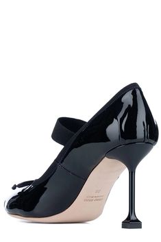 Dimensions: Heel: 9.5cm, Sole: 1.5cm 100% Calf Leather Made in Italy Designer Model Number: 5I793DFDX85JHR Designer Colour: F0002 Patent Leather Mary Jane High Heels, Mary Jane Patent Leather High Heels, Mary Jane High Heels In Patent Leather, 4-inch Heel Patent Leather Heels, 4-inch Round Toe Patent Leather Heels, Patent Leather High Heel Court Shoes, Mary Jane Patent Leather Court Shoes With Reinforced Heel, Patent Leather Low Heel Court Shoes With Heel Strap, Mary Jane Court Shoes With Ankle Strap