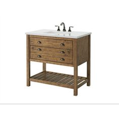 a bathroom vanity with two drawers and a sink