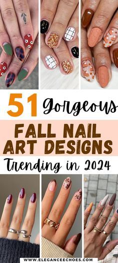 🍂💅 Trendy Fall Nail Colors for Cozy Vibes! Nails Design Autumn, Elegant Fall Nails, Long Nail Designs Square, Gel Polish Designs, Blue Ombre Nails, Chic Nail Art, Fall Nail Trends, Fall Gel Nails