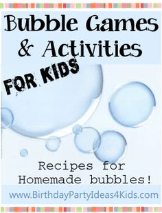 bubble games and activities for kids