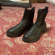 Worn Twice, In Great Condition. Will Sell For Less Off Of Pm. Ganni City Boots Outfit, Ganni White Boots, Blue Ganni Boots, Ganni Western Boots, Ganni Boots, Black Chunky Boots Ganni, Women Shoes, Boots, Women Shopping