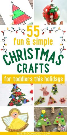 christmas crafts for toddlers that are fun and simple