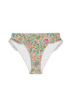 DESCRIPTIONIntroducing the Bayo women's bikini bottoms in the bohemian Water River flower print. This women's bikini bottoms are slightly low cut with ruffle details on thighs. Match the Bao bikini bottoms with a matching top for a full bikini ensemble. Crafted from 87% recycled materials and 13% elastane, this sustainable swimwear showcases the beautiful Water River flower print by Louise Misha.Please note that bikini top are available separately.THE MOODLooking for sustainable swimwear? We hav Bohemian Swim Bottoms For Beach Season, Printed Tie-side Summer Bottoms, Summer Printed Tie-side Bottoms, Floral Print Beachwear Bottoms For Beach, Floral Print Tie-side Bottoms For Beach, Bohemian Tie-side Bottoms For Beach Party, Summer Floral Print Tie-side Bottoms, Fitted Floral Print Tie-side Bottoms, Floral Print Beachwear Bottoms For Beach Season