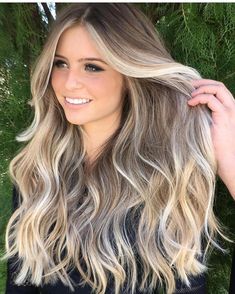 Hairstyles Everyday, Hair Extensions Balayage, Hairstyles Weave, Blond Balayage, Hairstyles Ponytail, Hair Tinsel, Balayage Color, Hair For Women, Hair 2018