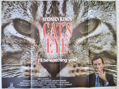 Cat Eyes Drawing, Stephen King Movies, Poster Flat, Go To The Cinema, Cinema Movie, Best Cinematography, Horror Posters, Academy Award Winners, King A