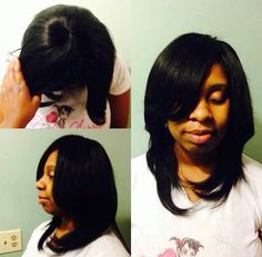 Leave Out Bob, Full Head Sew In, Full Head Weave, Weave Ideas, Protective Style