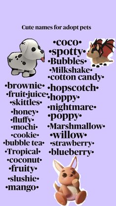 a purple poster with different types of animals and words on it's back side