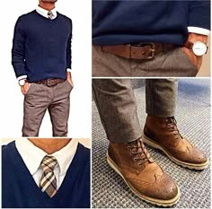 Men's Business Casual, Mode Tips, Mode Casual, Men's Outfits, Sharp Dressed Man, Brown Shoes, Graduation Outfit, Business Casual Men, Man Fashion