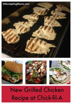 grilled chicken recipe at chick - fil - a with instructions for grilling