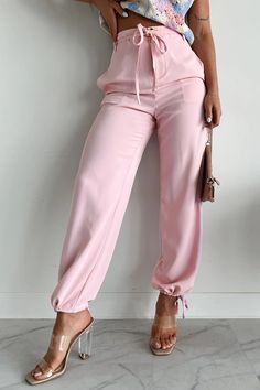 Business Decisions Drawstring Detailed Jogger Pants (Pink) · NanaMacs Pink Drawstring Pants For Loungewear, Pink Drawstring Lounge Pants, Pink Drawstring Loungewear Pants, Pink Wide Leg Pants With Drawstring, Pink Long Pants With Solid Color, Trendy Pink Drawstring Pants, Pink Drawstring Trousers, Pink Solid Color Bottoms For Loungewear, Pink Solid Color Loungewear Bottoms