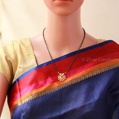 Small Traditional Designer Mangalsutra Mangalsutra Traditional, Pearl Mangalsutra, Designer Mangalsutra, Traditional Pendant, Fancy Pendant