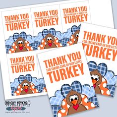 turkey thank you cards for thanksgiving