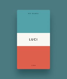 a book with the word luci written on it in red, blue and green